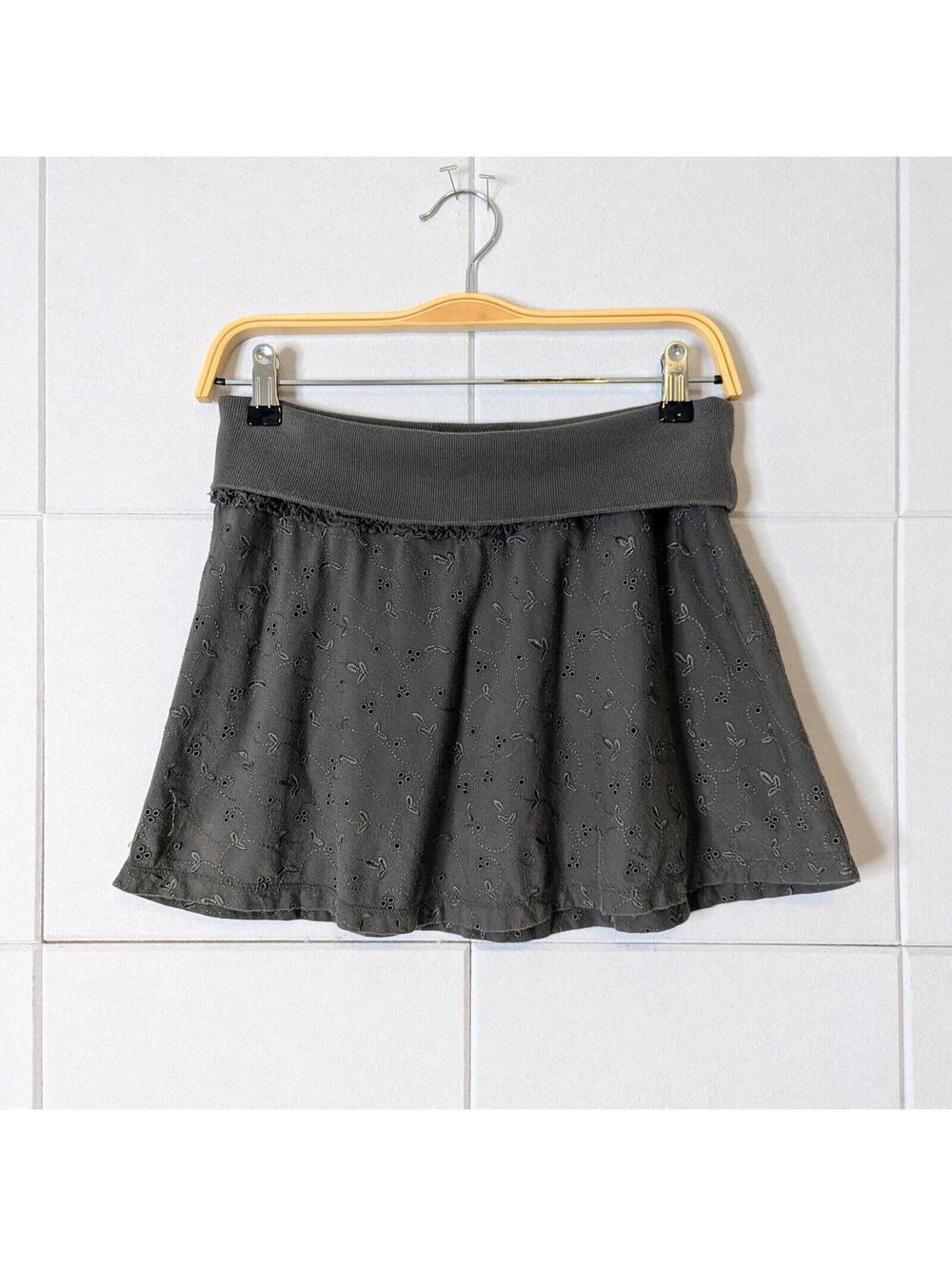 Vintage y2k American Eagle cotton foldover waist mini skirt